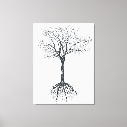 Baum ohne Blätter Leinwanddruck (Vorderseite)