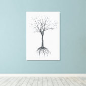 Baum ohne Blätter Leinwanddruck (Insitu (Holzboden))