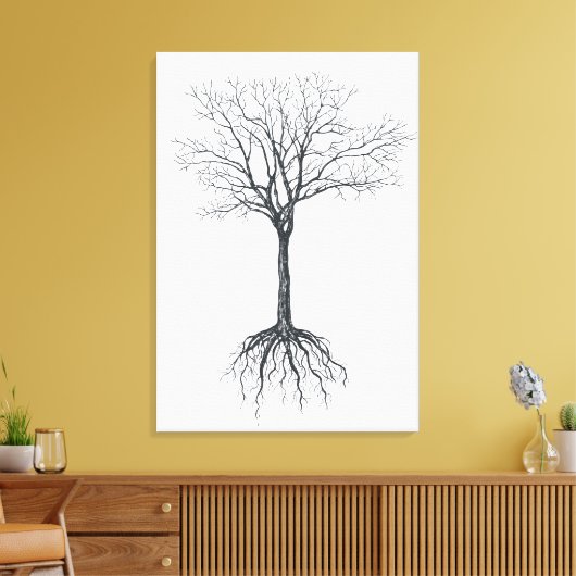 Baum ohne Blätter Leinwanddruck (Insitu (Wohnzimmer))