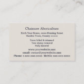 Baum-Operations-Geschäftskarte Visitenkarte (Rückseite)