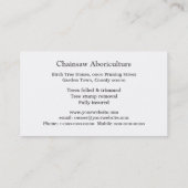 Baum-Operations-Geschäftskarte Visitenkarte (Rückseite)