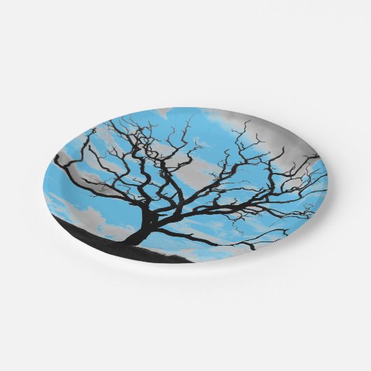 Baum Pappteller (Schrägansicht)