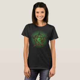 Baum-Pentagramm im Grün T-Shirt