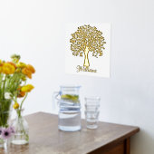 Baum personalisierter Familienname Foliendrucke (Ablage(Küche))
