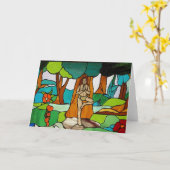 Baum-Pose-Anmerkungs-Karte Karte (Gelbe Blume)