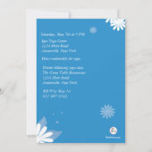 Baum-Pose-Yoga-Party Einladung (Rückseite)