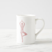 Baum-Pose-Yoga Porzellantasse (Rechts)