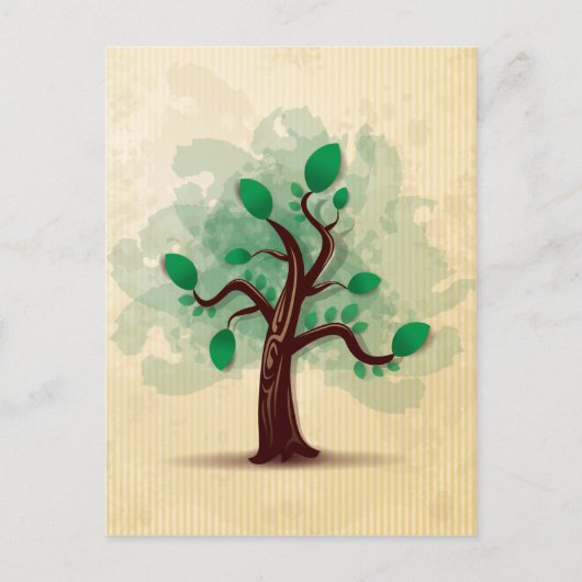 Baum Postkarte (Vorderseite)