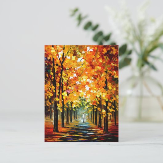 Baum Postkarte (Stehend Vorderseite)