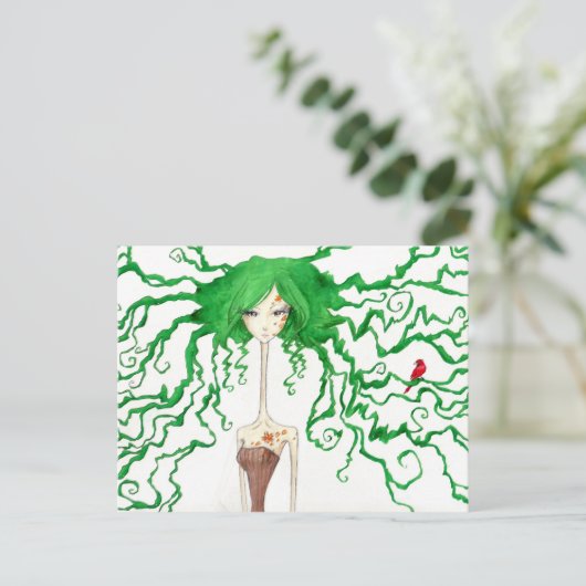 Baum Postkarte (Stehend Vorderseite)