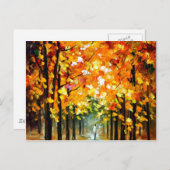 Baum Postkarte (Vorne/Hinten)