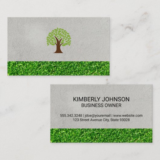 Baum | Rasenpflege Visitenkarte (Vorne/Hinten)