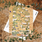 Baum rechts Teil Gustav Klimt Postkarte