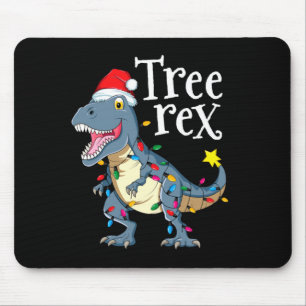 Baum Rex Dinosaurier Weihnachten Mousepad