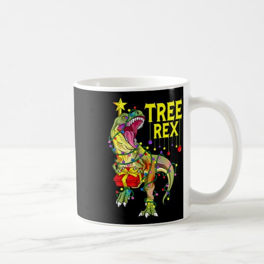 Baum Rex! Lustiger Weihnachts-Paläontologe  Kaffeetasse (Rechts)