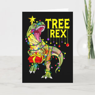 Baum Rex! Lustiger Weihnachts-Paläontologe  Karte