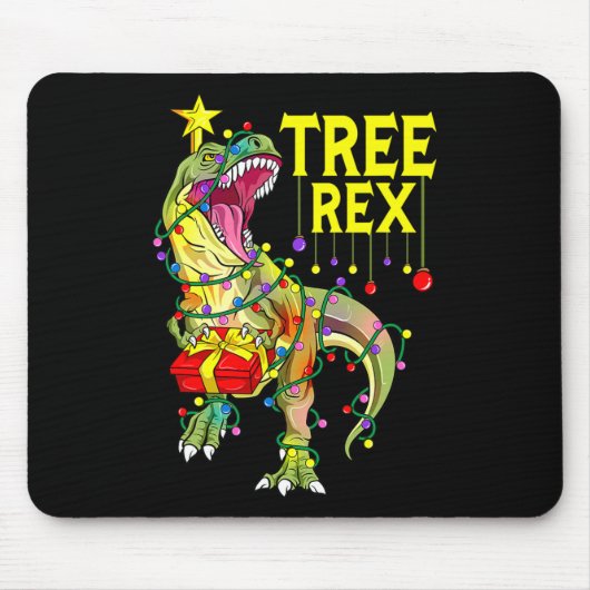 Baum Rex! Lustiger Weihnachts-Paläontologe Mousepad (Vorne)