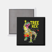 Baum Rex! Lustiger Weihnachtspaläontologe  Magnet (Vorderseite/Rückseite)