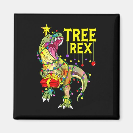 Baum Rex! Lustiger Weihnachtspaläontologe  Magnet (Vorne)