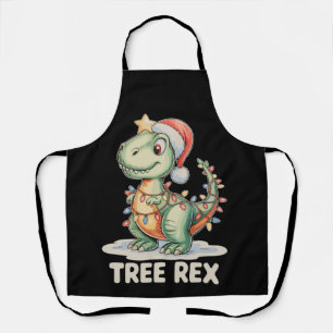Baum Rex Weihnachten Dinosaurier Xmas Lichter T Re Schürze