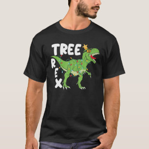 Baum Rex Weihnachten T-Rex Dinosaurier Xmas Kinder T-Shirt