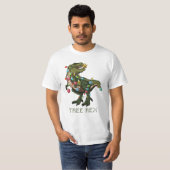 Baum Rex Weihnachtsdinosaurier T-Shirt (Vorne ganz)