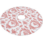 Baum-Rock Marie Toile strawberry2 Polyester Weihnachtsbaumdecke (Schrägansicht)