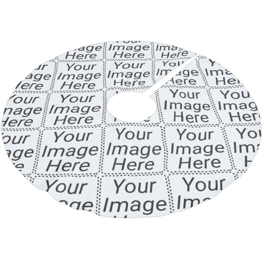 Baum-Rock Polyester Weihnachtsbaumdecke (Schrägansicht)