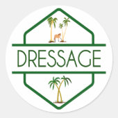 Baum Runder Aufkleber (Vorderseite)