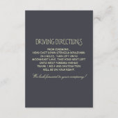 Baum rustikale Hochzeitsempfang & Wegbeschreibung Begleitkarte (Rückseite)