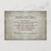 Baum rustikale Hochzeitsempfang & Wegbeschreibung Begleitkarte (Rückseite)