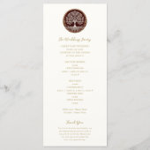 Baum Rustikales dunkles rotes Keltisches Programm (Rückseite)