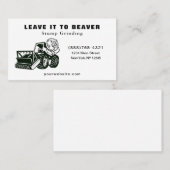 Baum sägt Stumpfschleifen-Entfernen-Visitenkarte Visitenkarte (Vorne/Hinten)