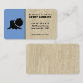 Baum sägt Stumpfschleifen-Entfernen-Visitenkarte Visitenkarte (Vorne/Hinten)