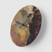 Baum-Scheibebeschaffenheits-Foto Wand-Uhr Runde Wanduhr (Winkel)