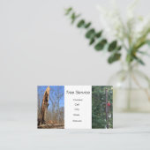 Baum-Schneidedienst Visitenkarte (Stehend Vorderseite)