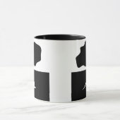 Baum Schwarz Weißer Baum Tasse (Zentrum)