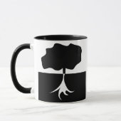 Baum Schwarz Weißer Baum Tasse (Links)