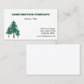 Baum-Service-einseitige Visitenkarte (Vorne/Hinten)