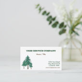 Baum-Service-einseitige Visitenkarte (Stehend Vorderseite)