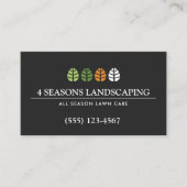 Baum-Service und Rasenpflege-Landschaften Visitenkarte (Vorderseite)