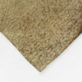 Baum-Silhouette auf Bronzehintergrund Fleecedecke (Ecke)