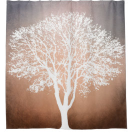 Baum-Silhouette-Design 204 Duschvorhang