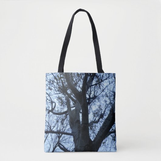 Baum Silhouette Tote Bag Tasche (Vorderseite)