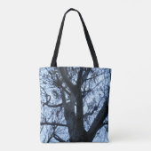 Baum Silhouette Tote Bag Tasche (Rückseite)