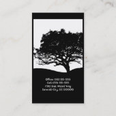 Baum-Silhouette Visitenkarte (Rückseite)