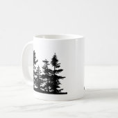 Baum-Silhouetten Kaffeetasse (Vorderseite Links)