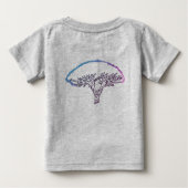 Baum, Socotra-Drachenbaum Zeichnend Bodysuit Baby T-shirt (Rückseite)