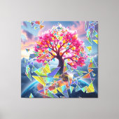 Baum Sonnenaufgang Leinwanddruck (Vorderseite)