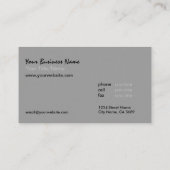 Baum-Sorgfalt-Service/Imitat prägten © Visitenkarte (Rückseite)